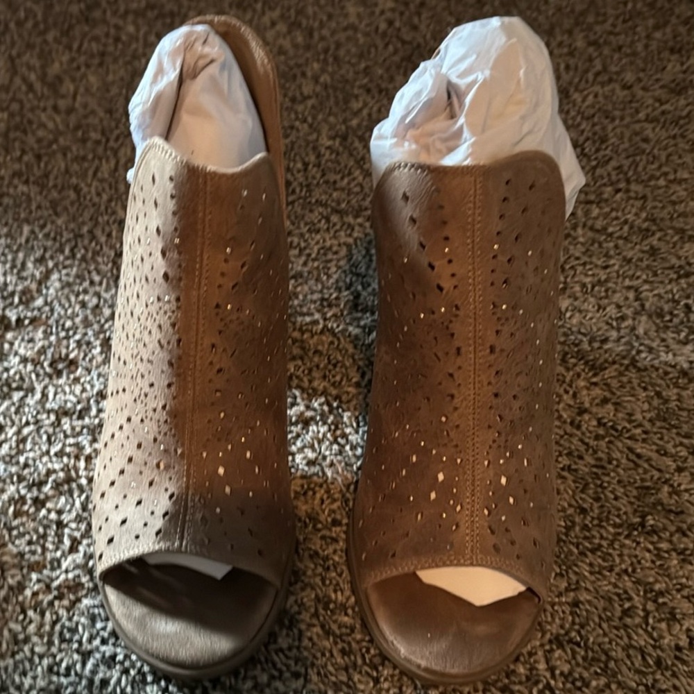 Fergalicious open toe bootie